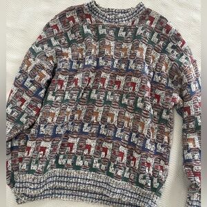 Colorful Geometric Crewneck Sweater